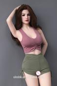 165 cm 5 ft 4.9 in best price free shipping real silicone hair implant super star American woman sex doll from AUTOMATICWOMAN